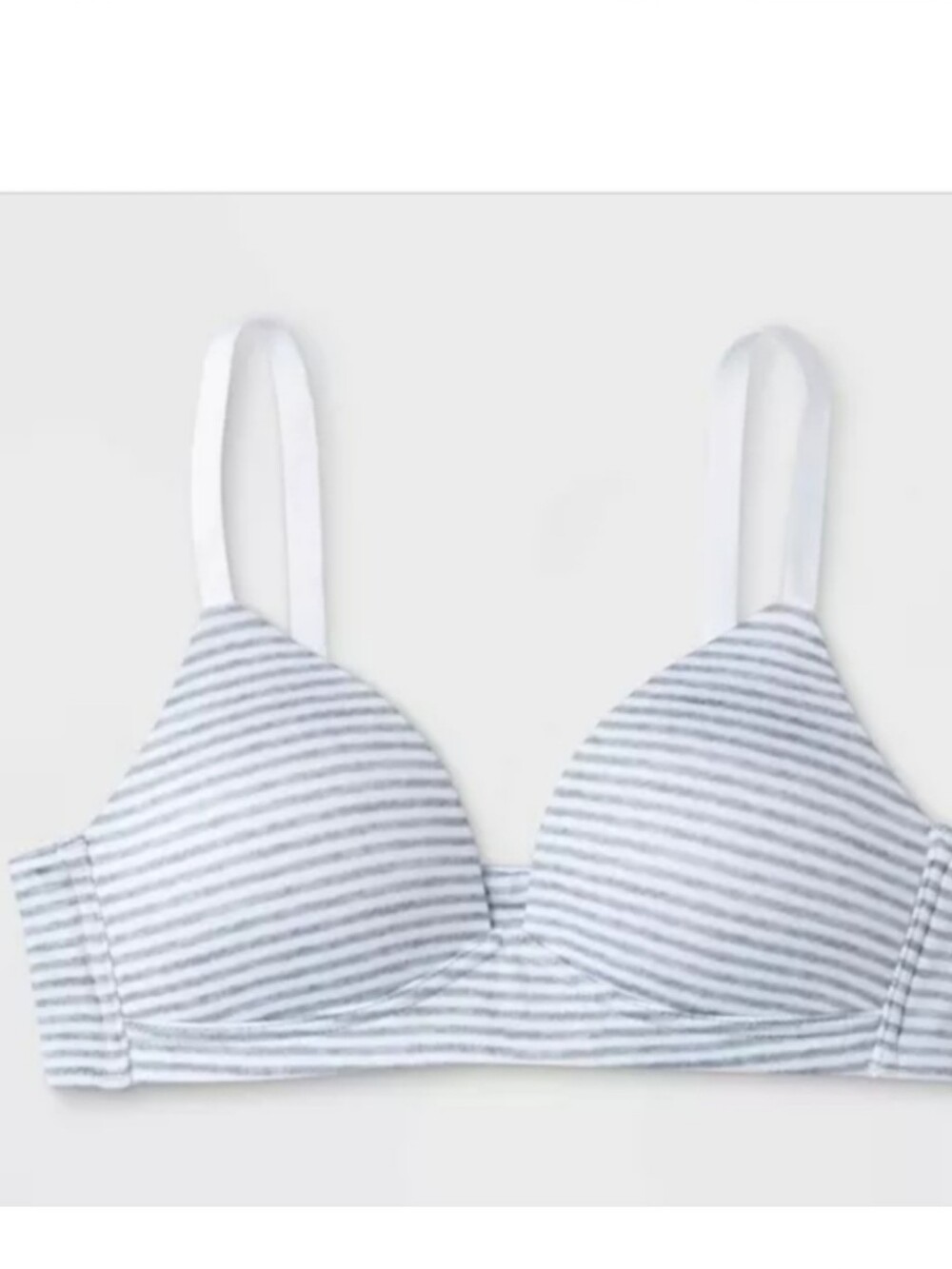Maidenform Girls' Molded Triangle Pullover Padded Comfort Bra - Gray 30A